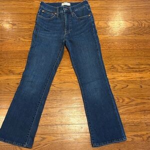 Madewell Straight-Leg Jeans in Dark Blue Denim